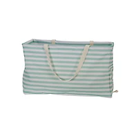 Household Essentials Krush® Teal Stripe Canvas Tote