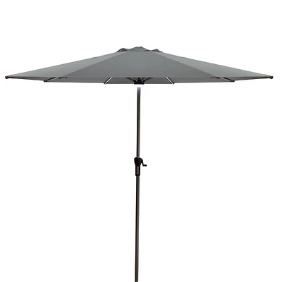 9ft. Solar Lighted Outdoor Patio Market Umbrella