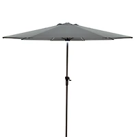 9ft. Solar Lighted Outdoor Patio Market Umbrella