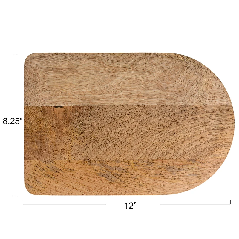 Hello Honey® 12" Artisanal Mango Wood Cheese & Cutting Board