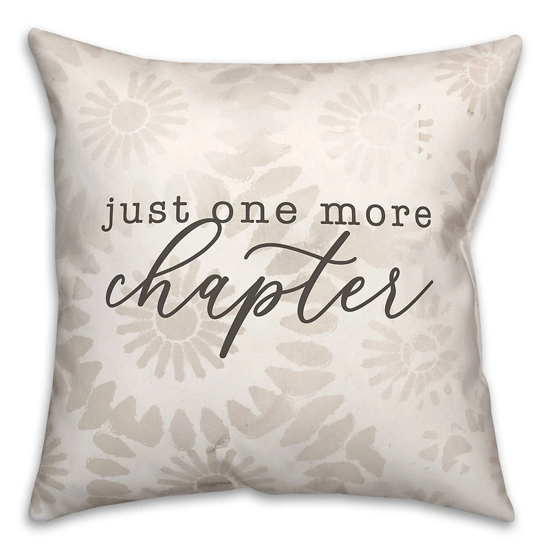 Just One More Chapter Indoor/Outdoor Pillow