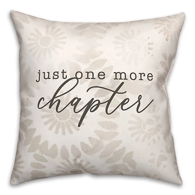Just One More Chapter Indoor/Outdoor Pillow