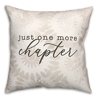Just One More Chapter Indoor/Outdoor Pillow