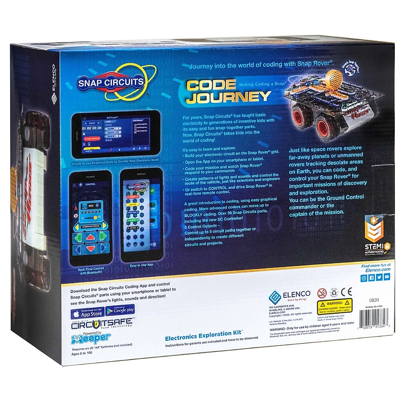 Snap Circuits® Code Journey Build Your Circuit STEM Building Toy