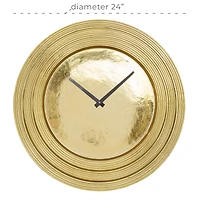 24" Aluminum Coastal Wall Clock