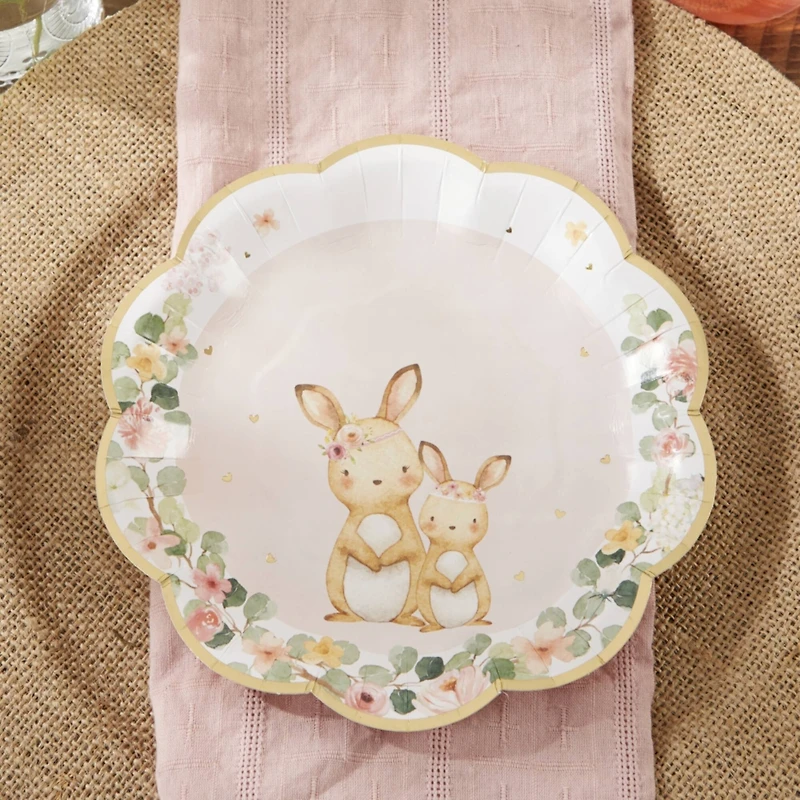Kate Aspen® 7'' Pink Woodland Baby Premium Paper Plates, 16ct.