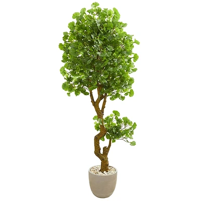 6.5ft. Jingo Artificial Tree in Sand Colored Planter