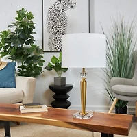 2ft. Gold Metal Inverted Cone Shaped Accent Lamp