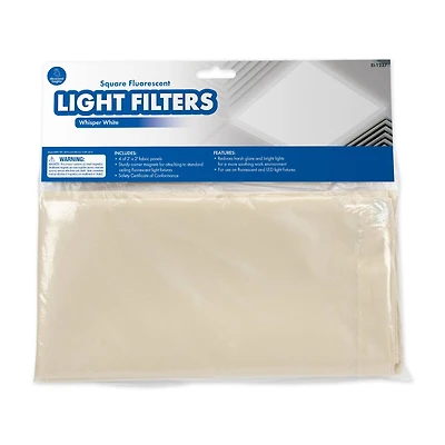 Educational Insights Whisper White Square Fluorescent Light Filters