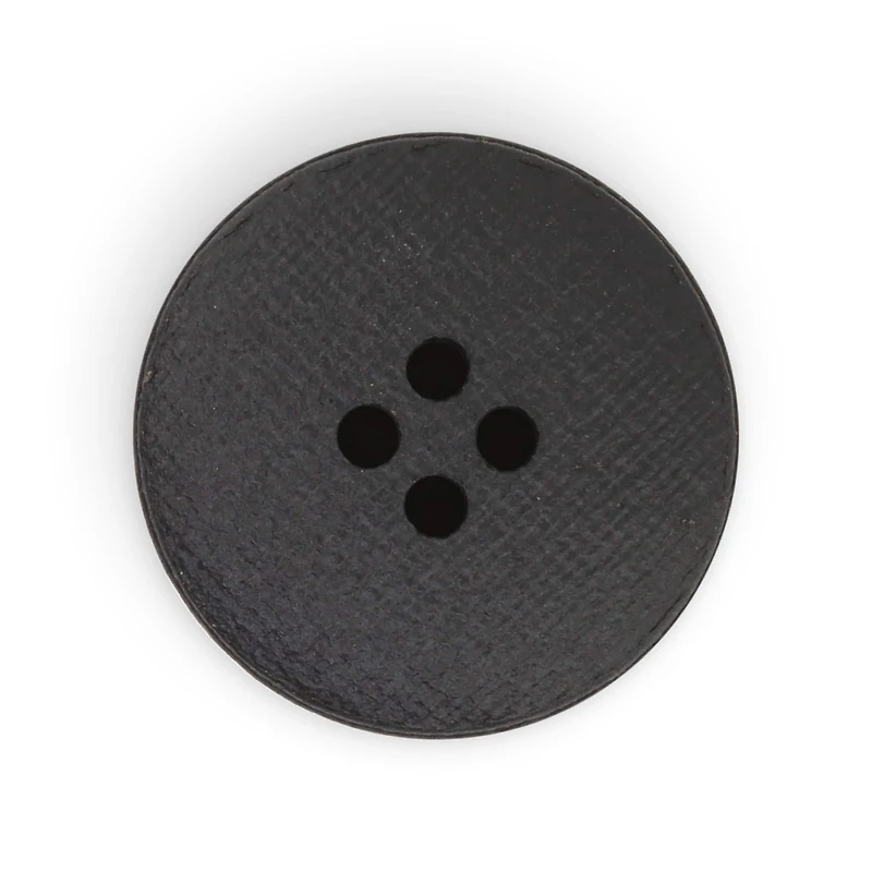 Dritz® 23mm Medium Brown Recycled Leather Round Button, 6ct.