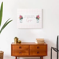 The Best Moms Get Promoted to Gigi Canvas Wall Art
