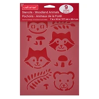 Woodland Animal Stencils, 7" x 10" by Craft Smart®