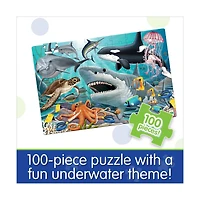 Puzzle Doubles! - Glow in the Dark Sea Life: 100 Pcs