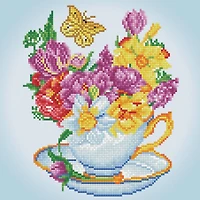 Diamond Dotz® Springtime Cuppa Diamond Painting Kit