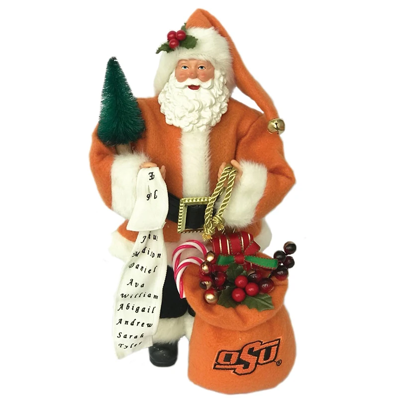 Santa's Workshop 12" Oklahoma State Santa