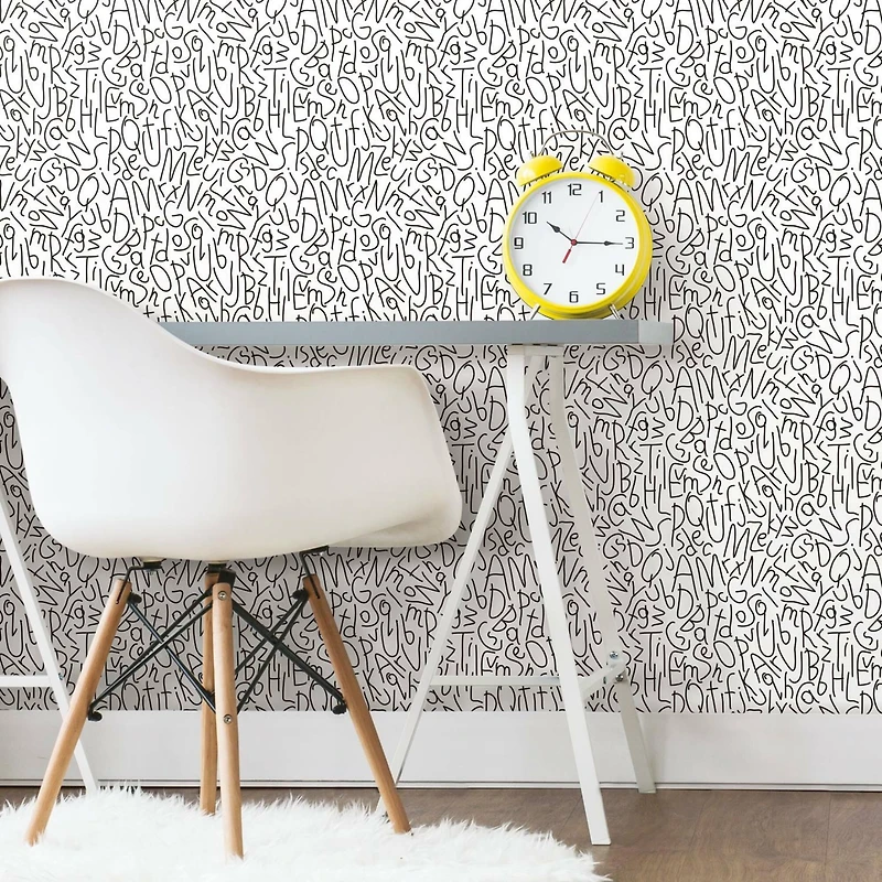 RoomMates Alphabet Jumble Peel & Stick Wallpaper