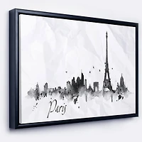 Designart - Paris with Eiffel Silhouette