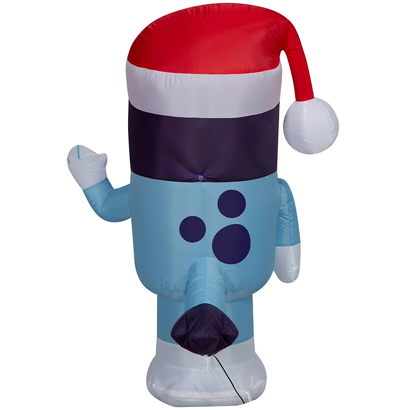 3.5ft. Airblown® Inflatable Christmas Bluey in Santa Hat