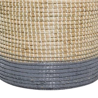 Brown Sea Grass Contemporary Storage Basket Set