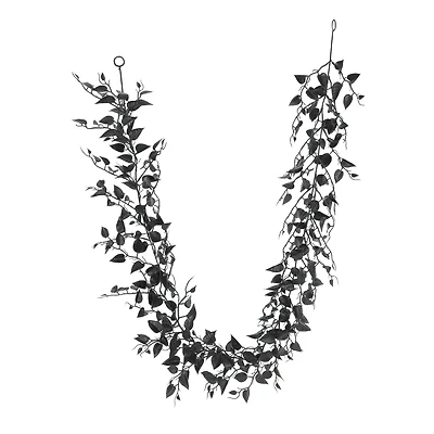 6ft. Black Leaves Garland by Ashland®