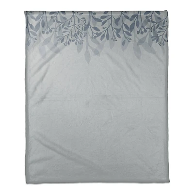 Floral Banner Coral Fleece Blanket