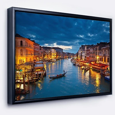 Designart - Grand Canal at Night Venice