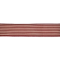 2.5" x 20ft. Red Ticking Stripes Wired Ribbon by Celebrate It®