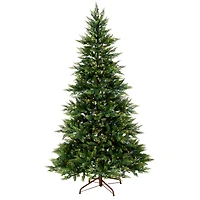 7.5ft. Pre-Lit Festive Fern Artificial Christmas Tree, Clear Lights