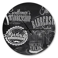 Designart 'Set Barbershop Modern Wall Clock