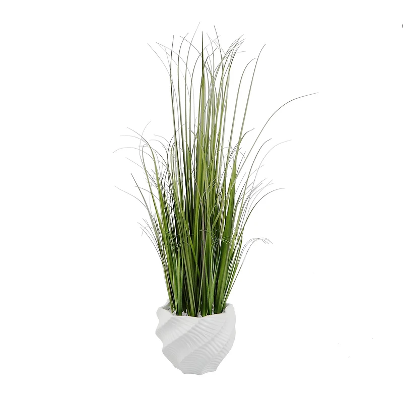 Flora Bunda® 3ft. Grass in White Cement Pot