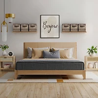 Sorbus 11" Brown Wood Pattern Foldable Storage Cubes, 4ct.