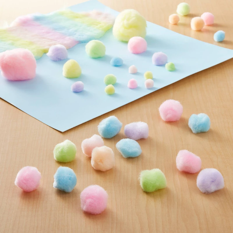 1" Pastel Pom-Poms by Creatology™
