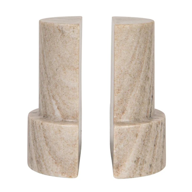 Hello Honey® Natural Marble Bookends, 2ct.