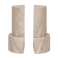 Hello Honey® Natural Marble Bookends, 2ct.