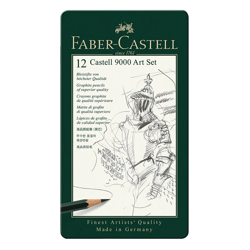 Faber-Castell® 9000 12 Pencil Art Tin Set