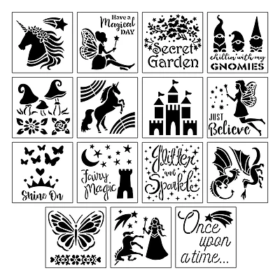 6 Pack: Fantasy Stencils by Craft Smart®, 12" x 12"