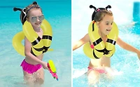 Pool Central® 16" Inflatable Honey Bee Swimming Pool Vest