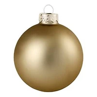Whitehurst 40 Pack 1.5" Christmas Matte Glass Ball Ornaments
