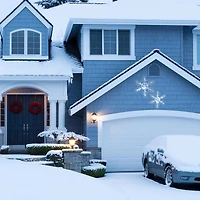 Ice Crystal Snowflake Set with 200 Cool White Micro UL LED Lights