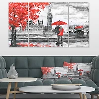 Designart - Couples Walking in Paris