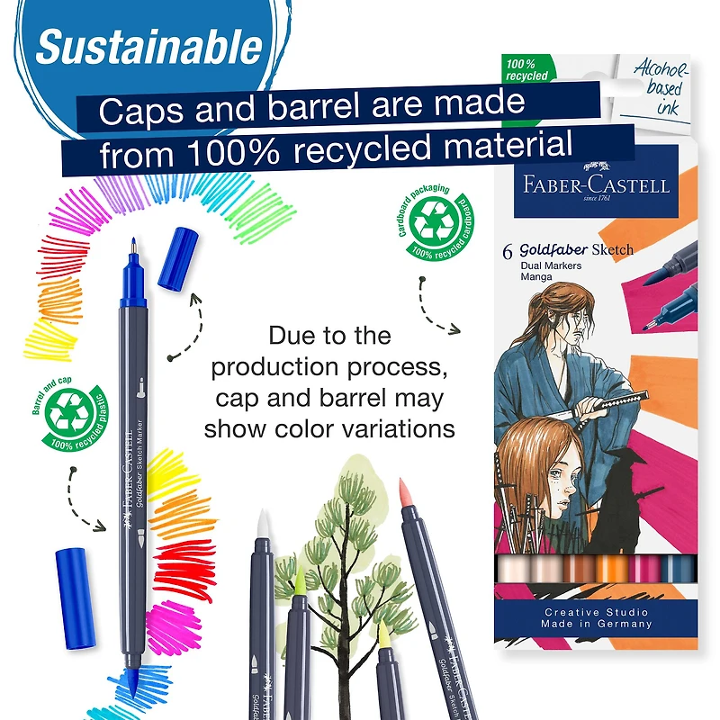 Faber-Castell® Manga Goldfaber Sketch Markers