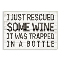 Stupell Industries Wine Trapped in Bottle Wall Plaque