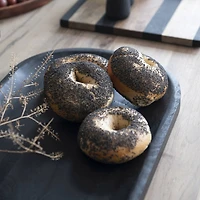 Hello Honey® 20" Wide Black Mango Wood Serving Board