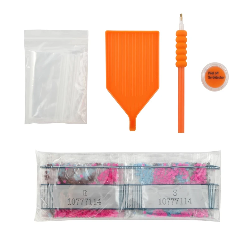 8" Neon Skull Round Wood Plaque Diamond Art Kit by Make Market®