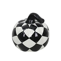Black & White Harlequin Pumpkin Tabletop Décor by Ashland
