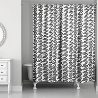 74" Squiggles Shower Curtain