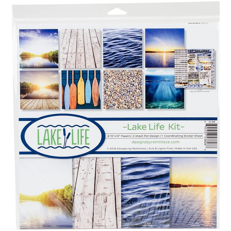 Reminisce Collection Kit 12"X12"-Lake Life