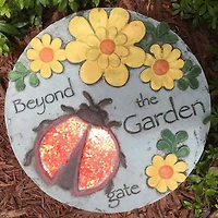 Santa's Workshop 9.5" Lady Bug Stepping Stone