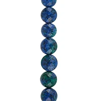 Blue Chrysocolla Faceted Coin Beads, 8mm by Bead Landing™