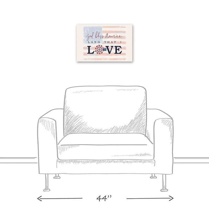 Land that I Love Canvas Wall Art